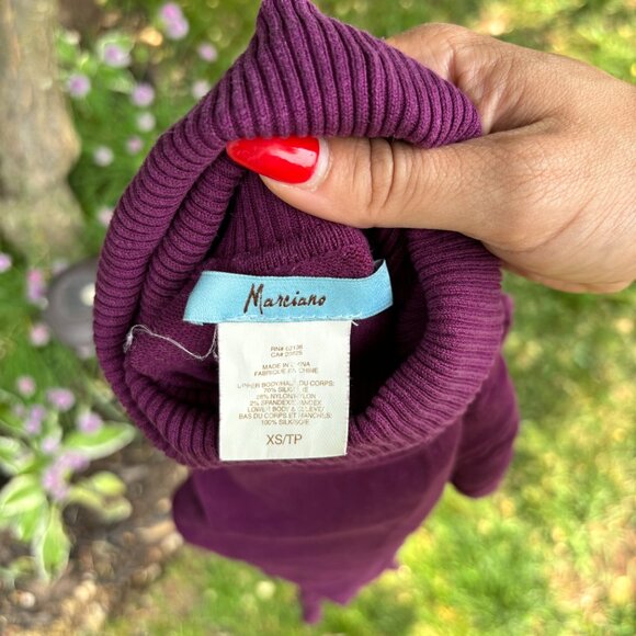 Magenta Knit Peplum Top with Gold Buckle Detail | Feminine & Chic - Picture 5 of 7